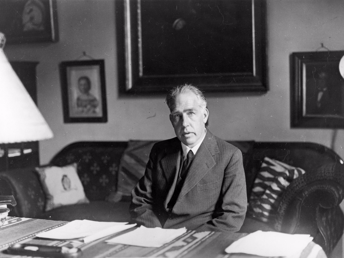 Neils Bohr (1885-1962) is known for formulating the theory of atomic structure in 1913. Bohr figured out that an atom has a nucleus at the centre with electrons orbiting around it. He also played a key role in the birth of quantum mechanics.